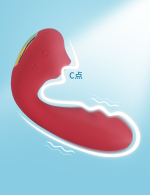 Вибратор BeYourLover Tara с вакуумной стимуляцией и нагревом, 13 см