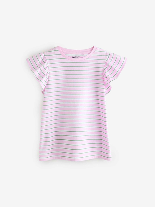 Футболка для девочки Next E44-336, 4 шт., Розовый, Голубой, Белый