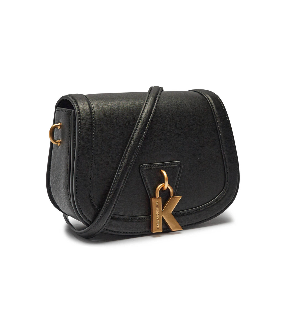 Кожаная сумка-мессенджер Karl Lagerfeld - черный(240W3050)