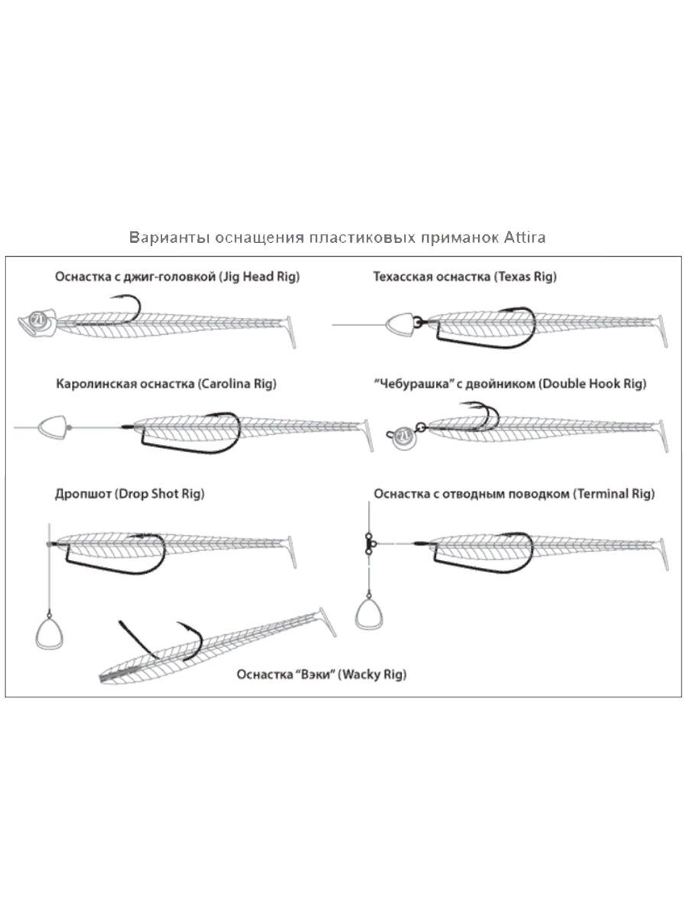 Виброхвост Attira,4.00'',101,6мм,7,3гр,цвет 118,5 шт/уп.