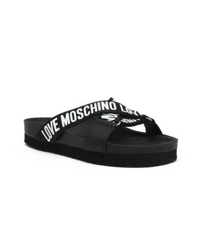 Шлепанцы Love Moschino - черный(JA28204G1GIX1)