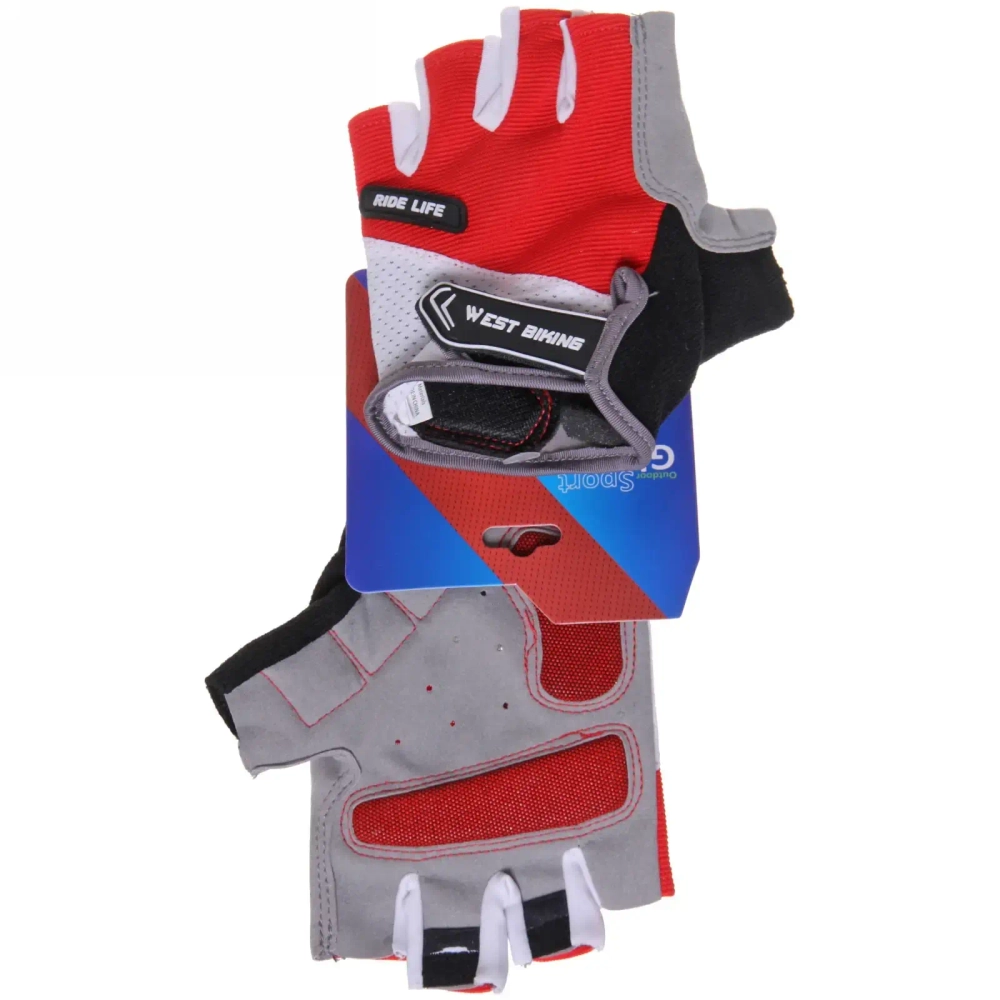 Перчатки велосипедные, короткие West Biking YP0211189 ( размеры M,L,XL)