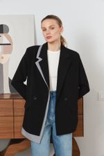 ПИДЖАК «SMART CASUAL» ЧЕРНЫЙ| СЕРЕБРИСТЫЙ СЕРЫЙ