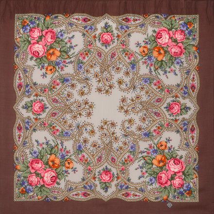Павловопосадский платок Марья-искусница 1606-16