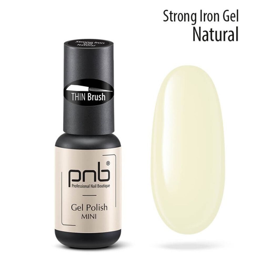 Гель PNB Стронг Айрон натуральный 4мл UV/LED моделирующий Strong Iron Gel Natural