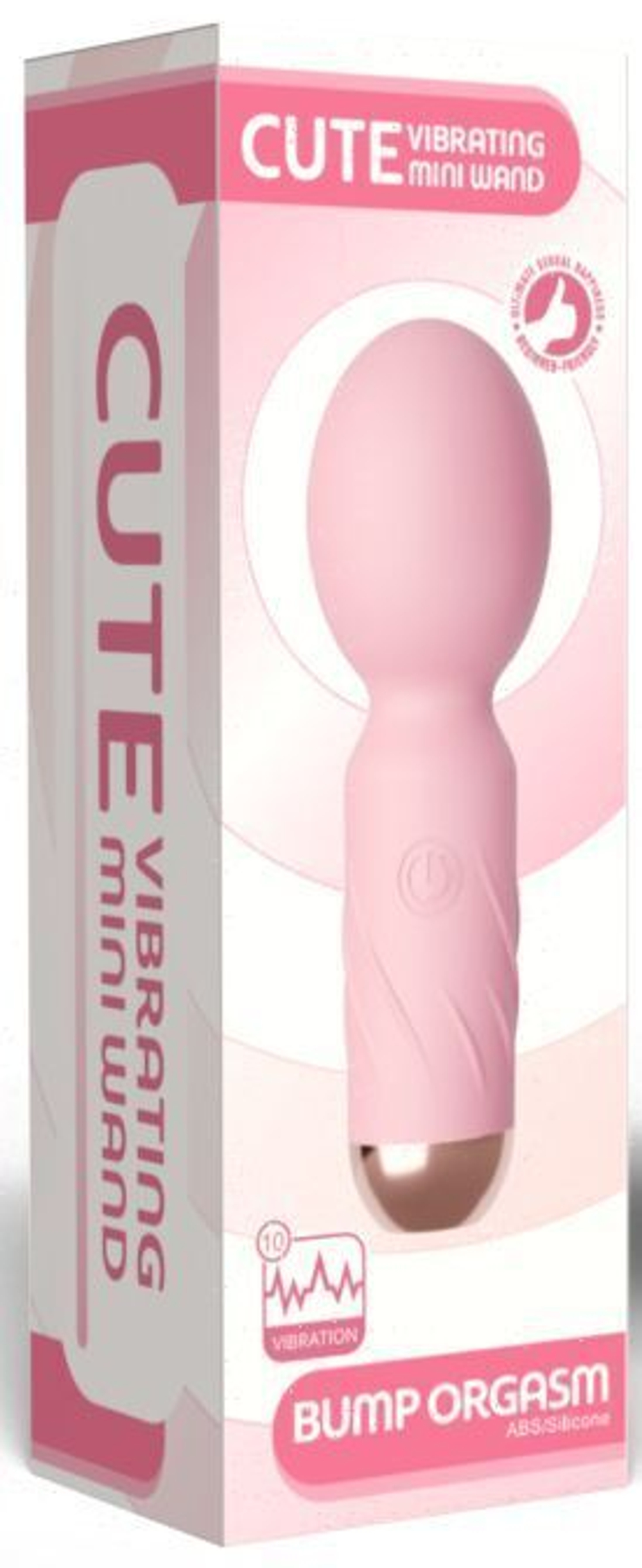 Нежно-розовый мини-вибратор Cute mini Wand (Цвет: нежно-розовый)