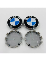 Колпачки заглушки на литые диски с эмблемой BMW 68 мм 4 шт