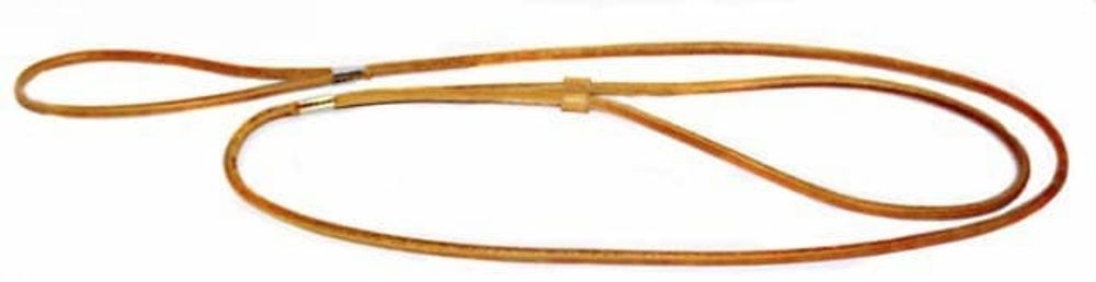 Hunter ринговка для собак 4 мм бежевая, кожа