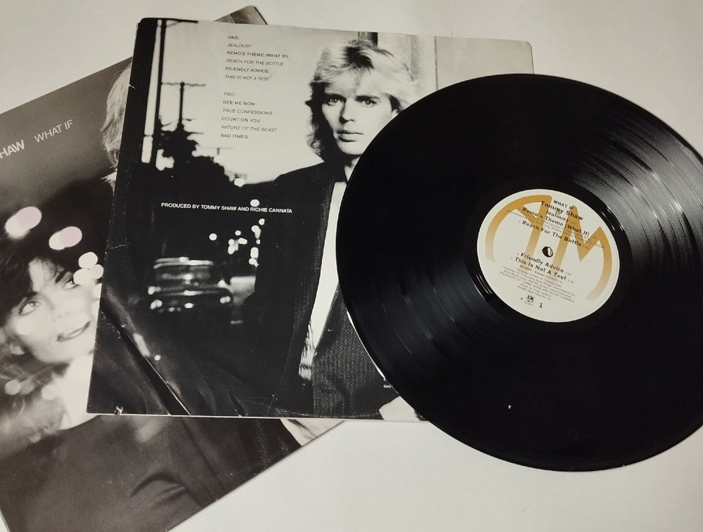 Винтажная виниловая пластинка LP Tommy Shaw What If (USA 1985)