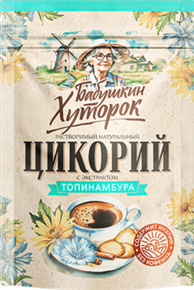 БАБУШКИН ХУТОРОК цикорий порошок ТОПИНАМБУР 100гр ZIP (1х12)