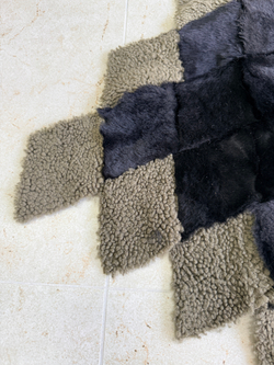 Покрывало меховое ковер из шкуры овчины