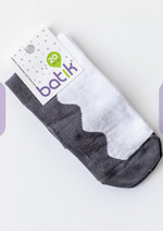 Носки подростковые бело-серый р.20 T435 (Батик), 1 шт.