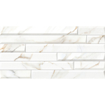 Плитка облицовочная Alma Ceramica Nevada белая геометрия 500x249x7,5 мм (12 шт.=1,494 кв.м)