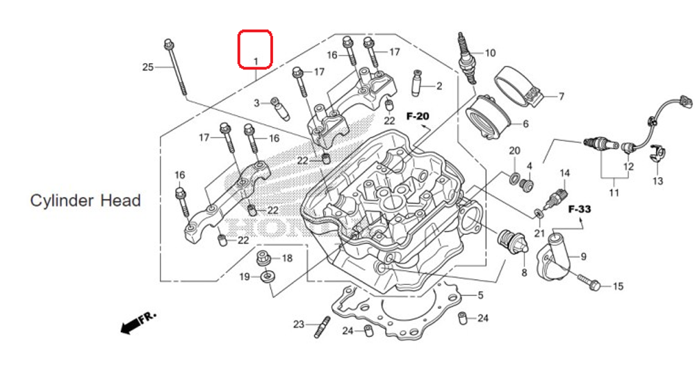 12010-K33-950, (12010-K33-700).  HEAD ASSY., CYLINDER. Honda CRF250L-Rally (2017-2020)
