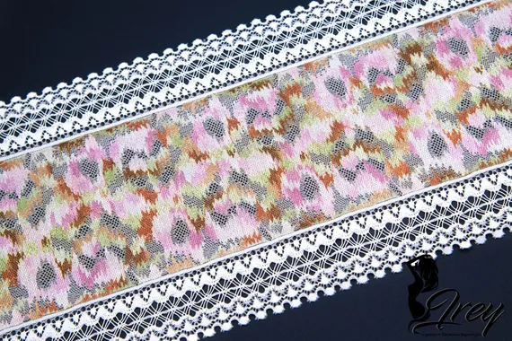 03-253 Кружево эластичное 18 см, гладь, айвори