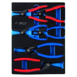 KING TONY (9-42156GPV) Набор съемников стопорных колец, ложемент, 6 предметов