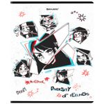 Тетрадь А5, 48 л., BRAUBERG, скоба, клетка, глянцевый лак, "Аниме", 404347, 5шт