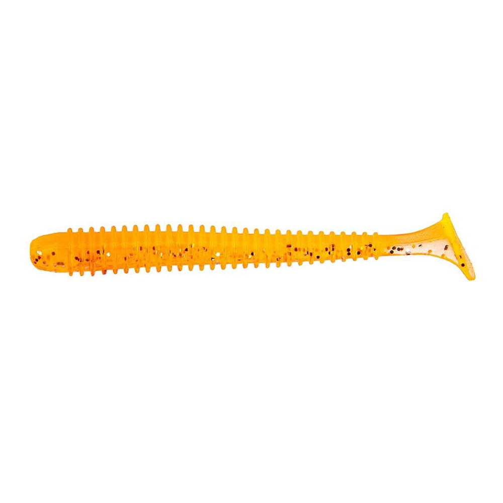 Виброхвост Liny Catcher 2,35"/6 см Orange & Sparkes 12шт. (HS-5-022) Helios