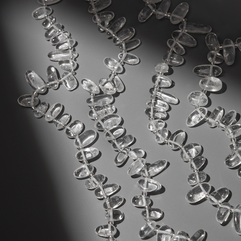 Горный хрусталь натуральный, перышки, 8-23мм