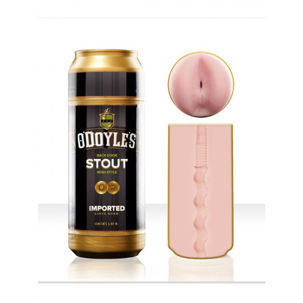 Мастурбатор Fleshlight O'Doyle's Stout в банке, анус Siac (Цвет: розовый)