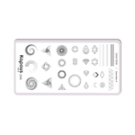 3 Kapous Professional Nails Пластина для стемпинга,Geometry 4  ,