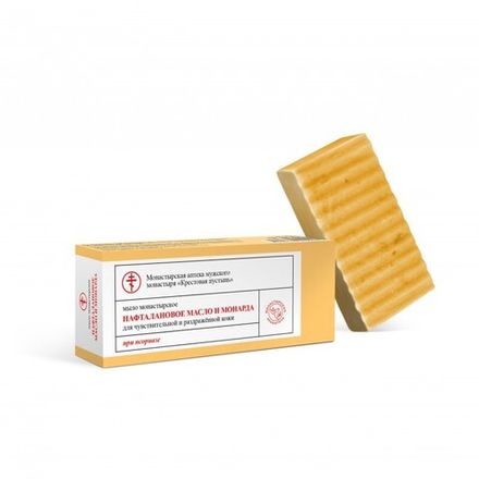 Мыло монастырское «Нафталановое масло и монарда, при псориазе», 100 г, "Солох-аул"
