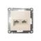 Розетка компьютерная 2-м AtlasDesign RJ45 кат.5E механизм беж. SE ATN000285