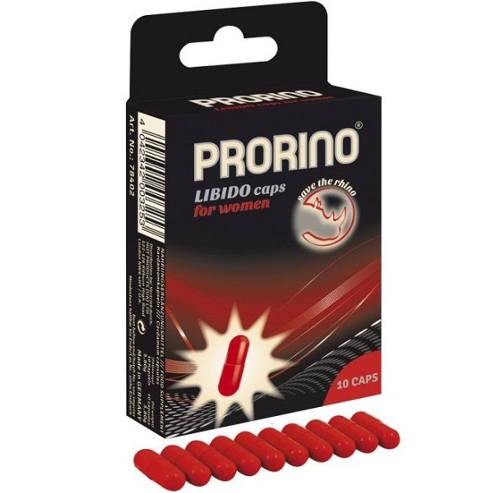 Возбуждающее средство для женщин Ero Black line Prorino Libido Caps 10шт