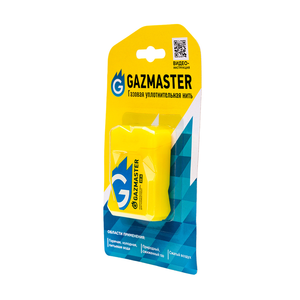 Нить для герметизации резьбы "GAZMASTER" 25м бокс, блистер