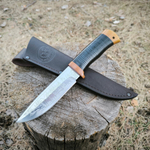 Кованый нож НС-27 Хищники, гравировка (Златоуст)