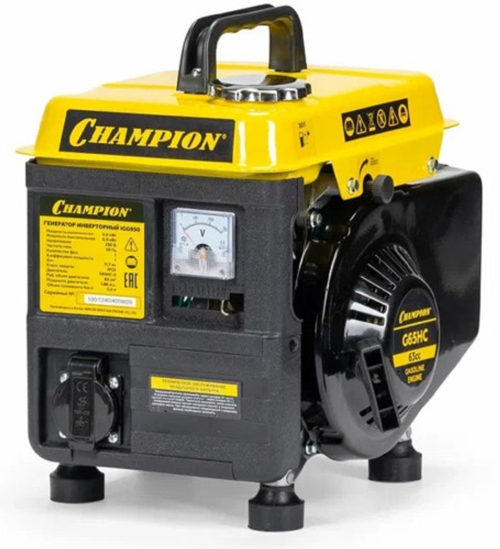 Генератор бензиновый CHAMPION IGG950 инверторный