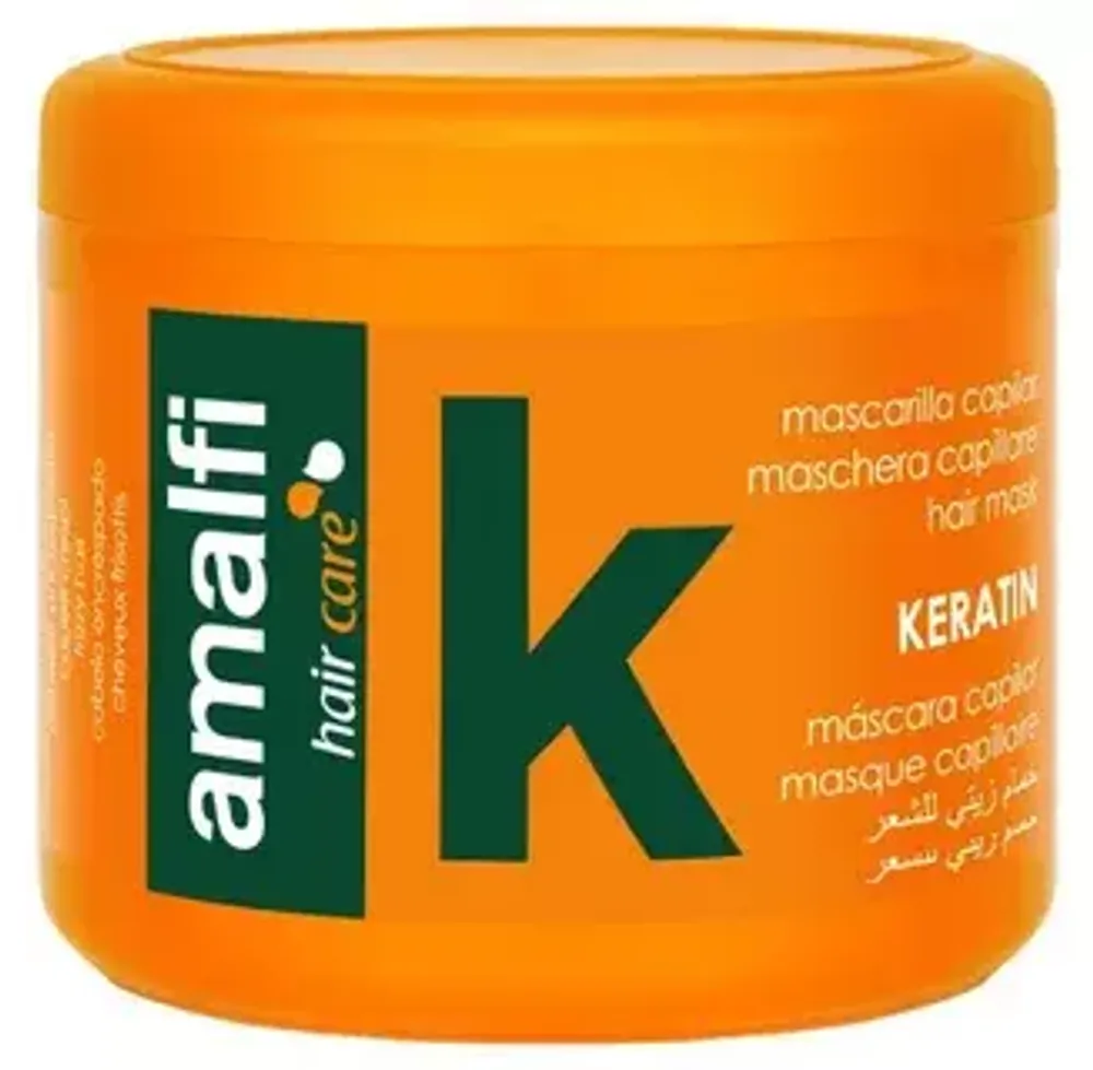 AMALFI Маска для волос &quot;wIith Keratin&quot;/глубокопитательная, защита волосы 500мл*12 оранж