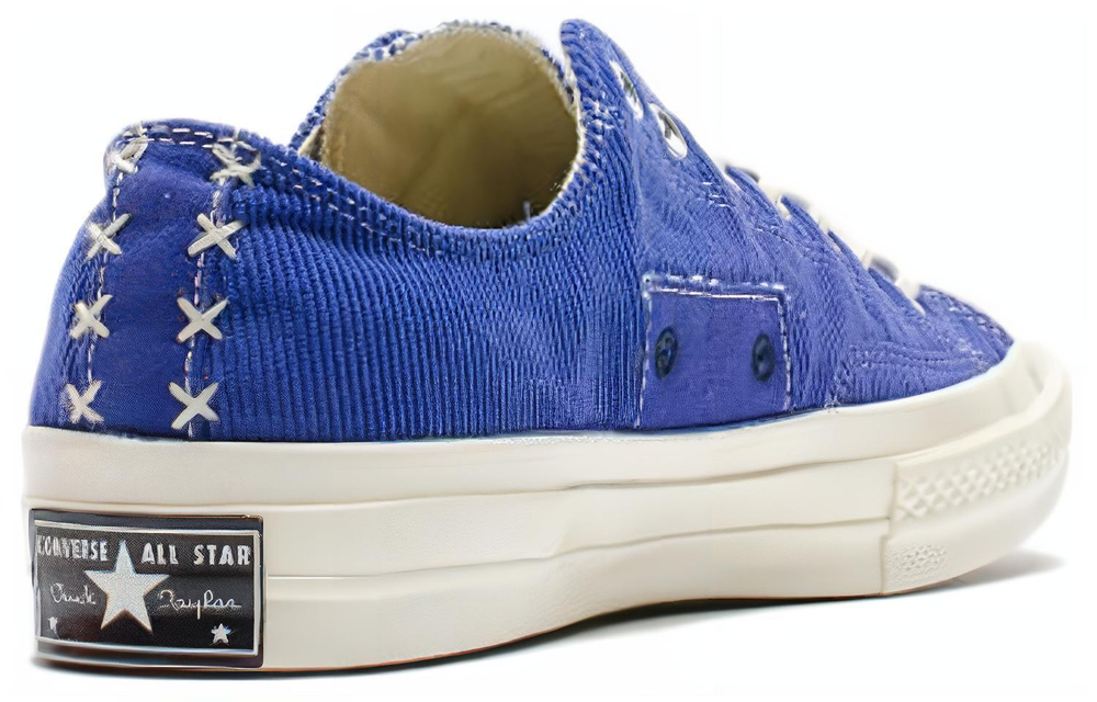 Converse 1970s QS destruction patch low-top canvas shoes for men and women the same blue