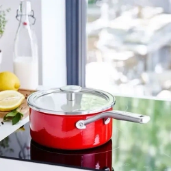 KitchenAid Кастрюля эмалированная 16 см 1,3 л с крышкой Empire Red