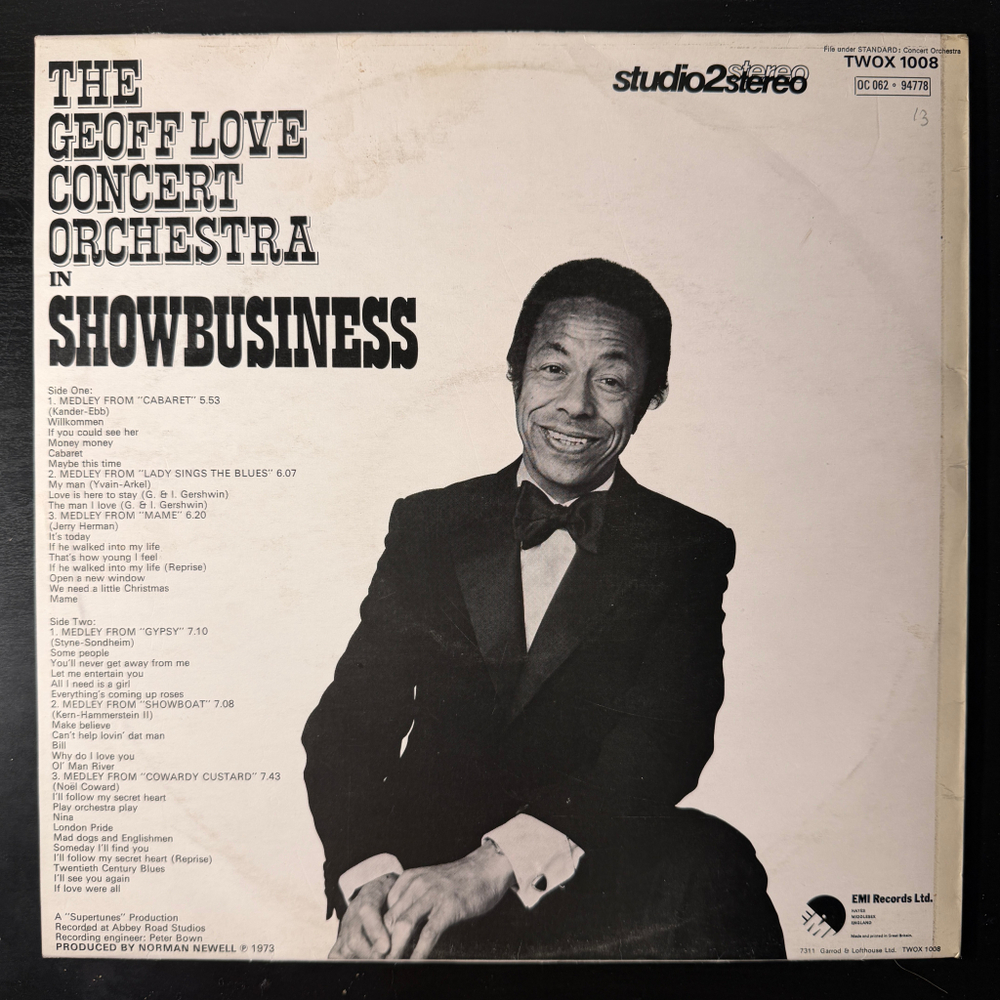 The Geoff Love Concert Orchestra ‎– In Showbusiness (Англия 1973г.) Promo