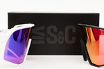 Очки S&C YOUCAN Full revo blue mirror, Matt white