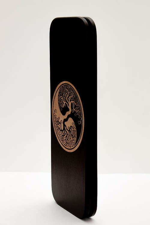 Доска садху Дерево инь-янь алюминиевые гвозди