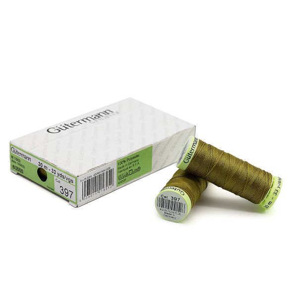Нитки отделочные Gutermann Top Stitch 30 (30 метров), 5 кат. | 397 т.горчичный