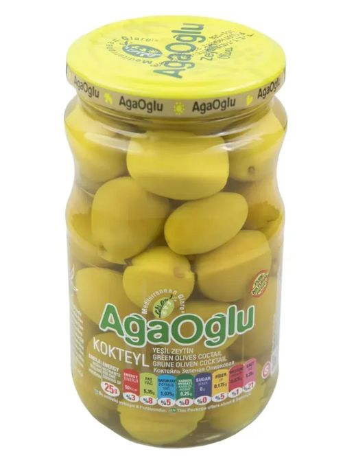 Оливки зеленые AgaOglu Kokteyl 3XL 370 г