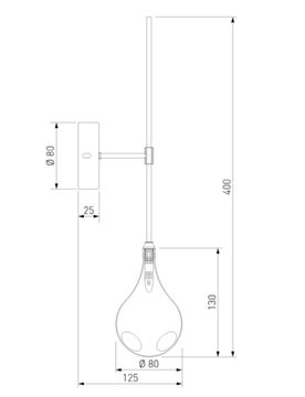 Настенный светильник 1*G4 a071498 201002 латунь/прозрачный Birne Eurosvet
