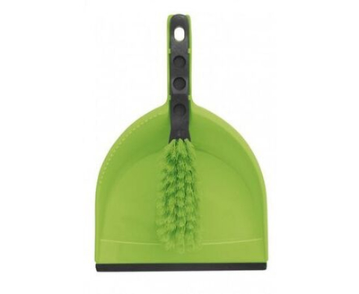 Щетка с совком, кромка с резинкой (набор) Центи Клип, щетина 5см 62040 AZUR