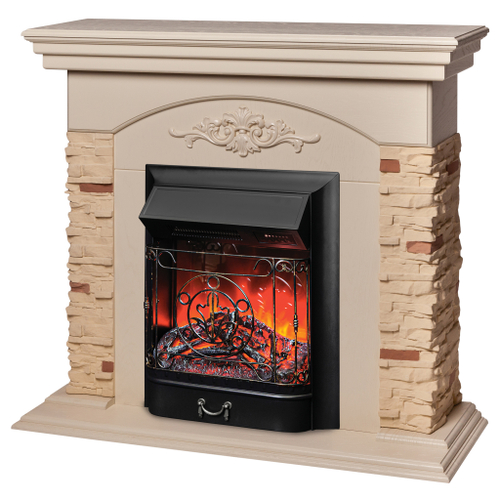 Каминокомплект Real Flame Neapolis WT с очагом Majestic Lux Black RC