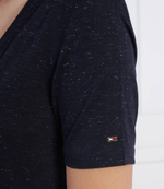 футболка reg v-nk fem metallic ss Tommy Hilfiger - темно-синий(WW0WW36583)