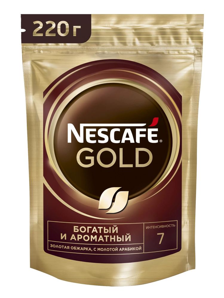 Кофе растворимый Nescafe Gold 220 г x 2 шт