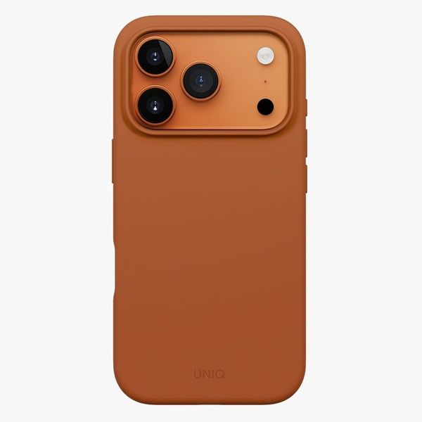 Чехол Uniq Lino Case для iPhone 17 Pro, Оранжевый | Sunset Orange