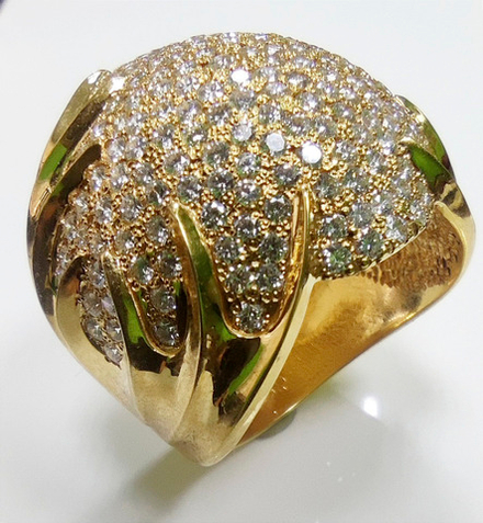 Кольцо Эстерелла золото 750, бриллианты