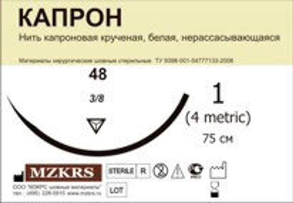 Капрон крученый 4512О1 М6 (3/4) 75 -KK 25 шт