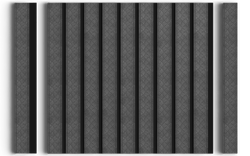 Стеновая панель HiWood декорированная, 270x12 см