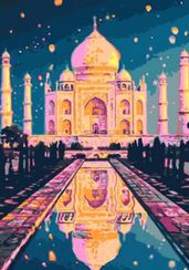 Картина по номерам "Ночной Тадж Махал"