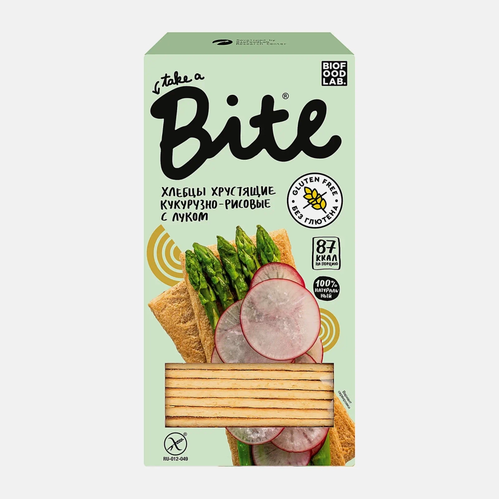 Хлебцы Take a Bite Кукурузно-рисовые с луком 150г